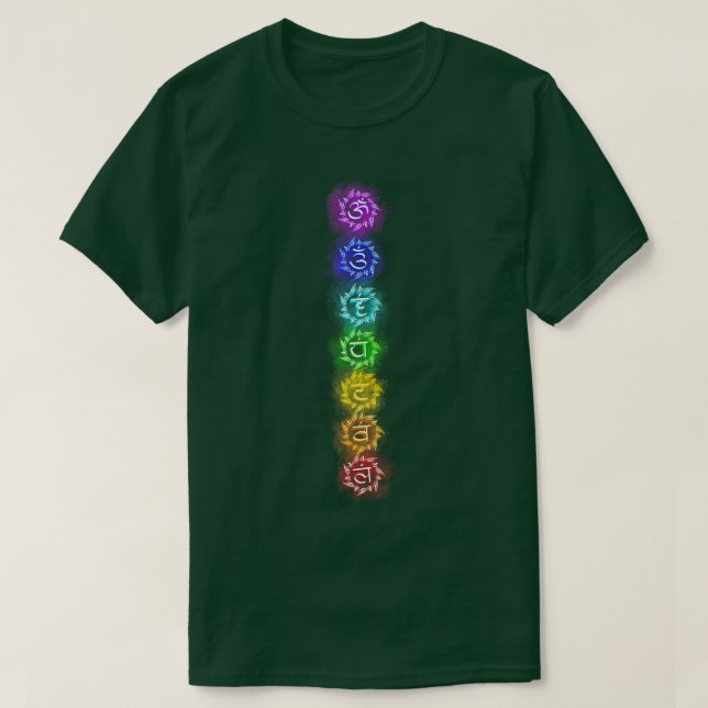 Camiseta Meditación del yoga Chakras Kundalini Namaste Yogi (Diseño del anverso)