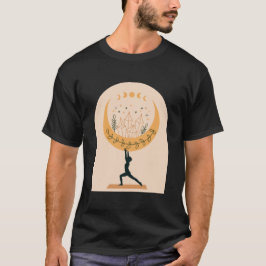 Camiseta Meditación del yoga Luna mística