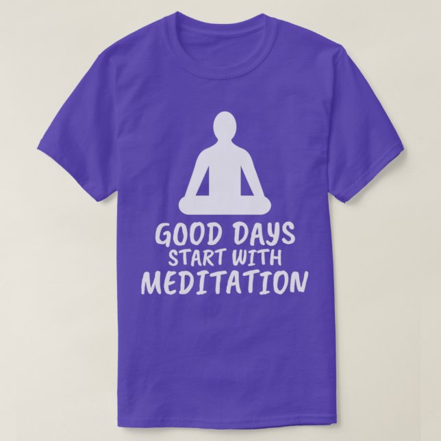 Camiseta Meditación diciendo (Diseño del anverso)
