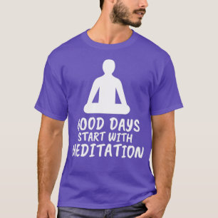 Camiseta Meditación diciendo