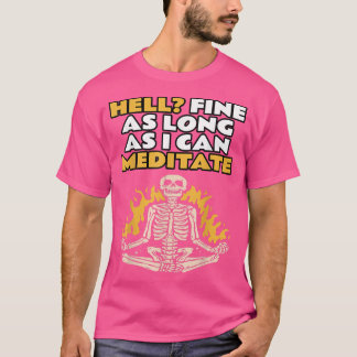 Camiseta Meditación, diversión, Halloween, YogaPose diverti
