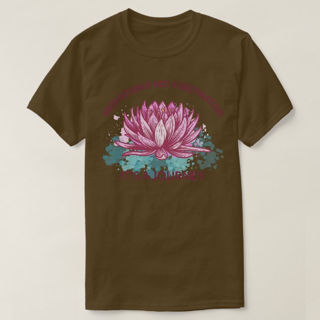 Camiseta Meditación es un viaje V (Diseño del anverso)