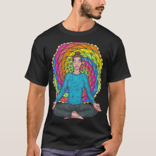 Camiseta Meditación Espiritual Yogi Namaste Mandala Colorid