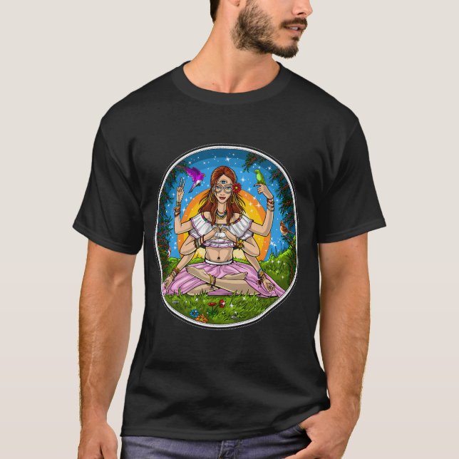 Camiseta Meditación Hippie (Anverso)