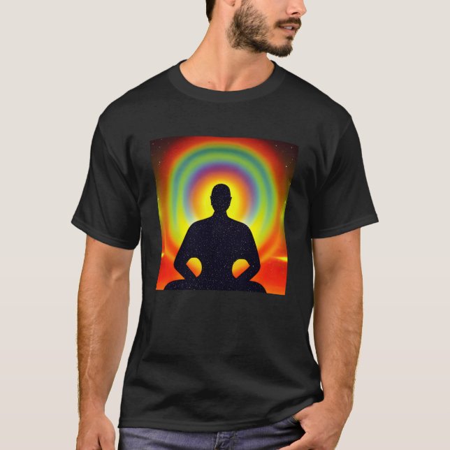 Camiseta Meditación Iluminación Yoga espiritual trascendent (Anverso)