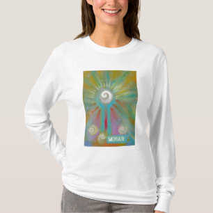 Camiseta Meditación inspiradora colorida del arte abstract