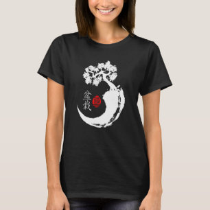 Camiseta Meditación japonesa Bonsai Tee Yin Yang Budismo Z