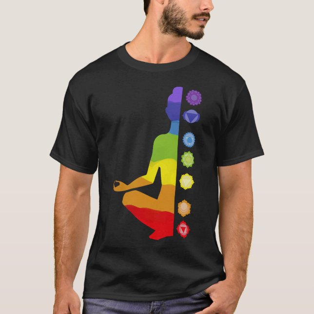 Camiseta Meditación mediática de S2 Chakra Chakras (34) (Anverso)