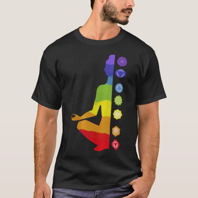 Camiseta Meditación mediática de S2 Chakra Chakras (38) (Anverso)