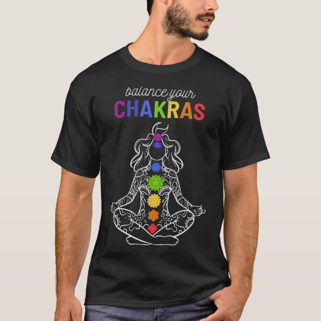 Camiseta Meditación mediática de S2 Chakra Chakras (46) (Anverso)
