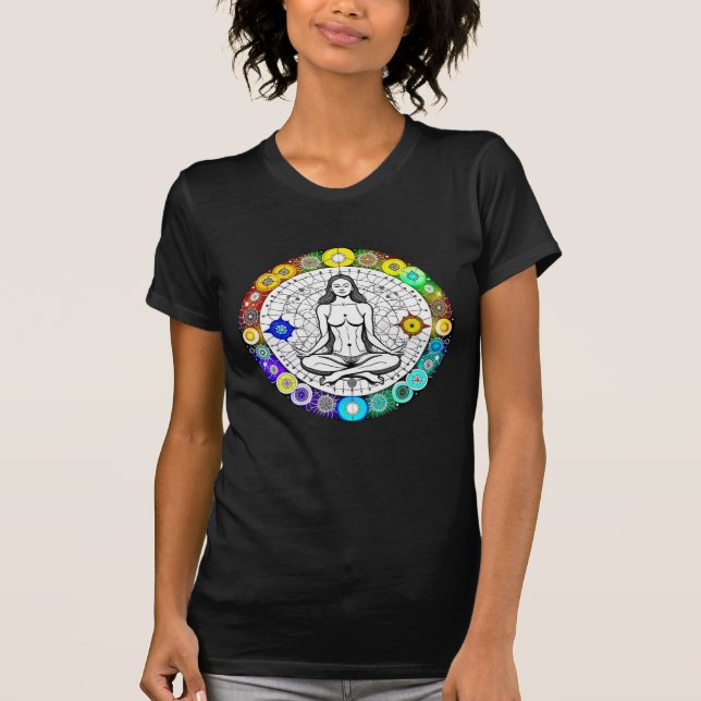 Camiseta Meditación pacífica tranquila y serena (Anverso)
