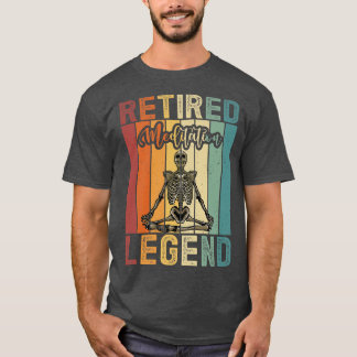 Camiseta Meditación retiradaGracioso Jubilación Retro Skele