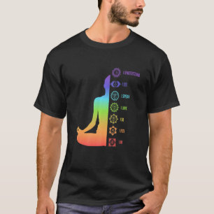 Camiseta Meditación Siete chakras Yoga Espiritual