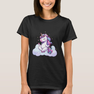 Camiseta Meditación Unicornio Pose de Yoga Relajante Animal