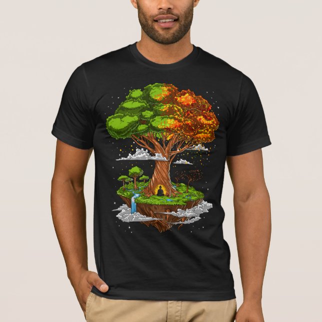 Camiseta Meditación Zen Árbol De Vida (Anverso)