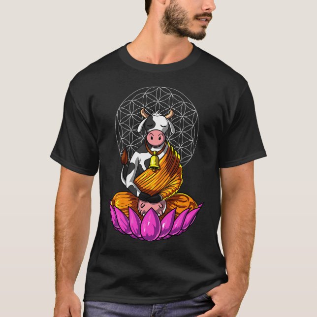 Camiseta Meditación Zen de Vaca (Anverso)
