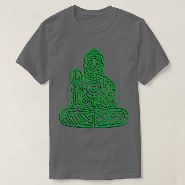 Camiseta Meditación Zen Maze de Tobe Fonseca (Diseño del anverso)