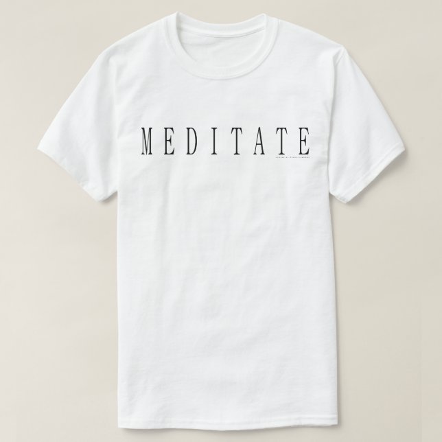 Camiseta Meditar (Diseño del anverso)