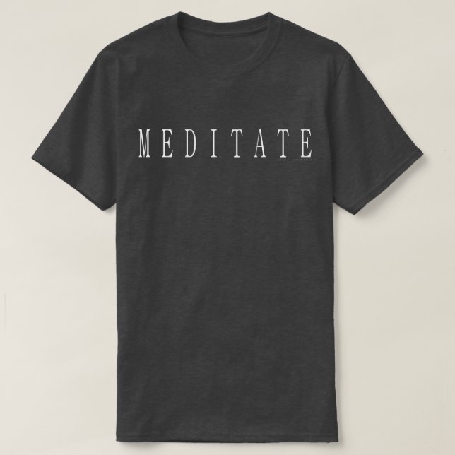 Camiseta Meditar (Diseño del anverso)