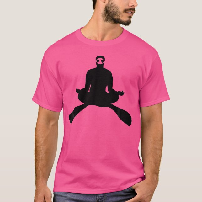 Camiseta Meditar el Freediver Freediving (Anverso)