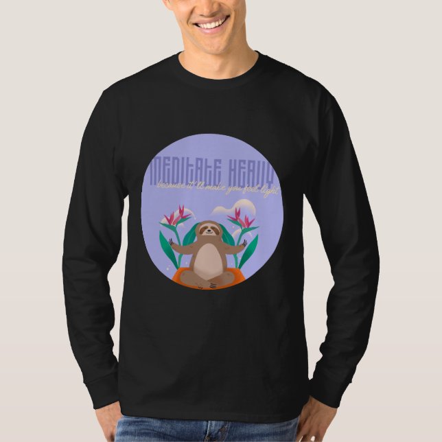 Camiseta Meditar fuerte (Anverso)