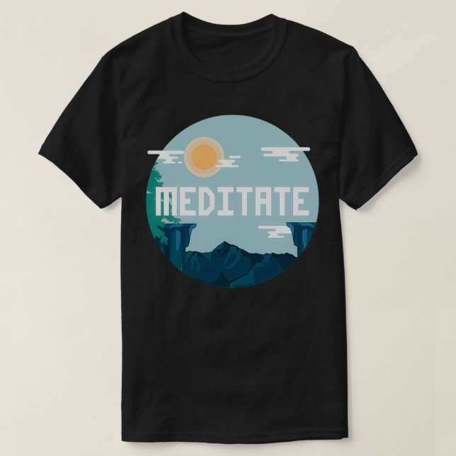 CAMISETA MEDITATE HOY (Diseño del anverso)