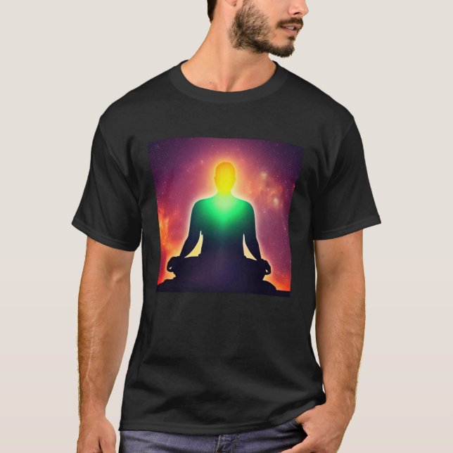 Camiseta Meditation Enlightment Spiritual Yoga Transcendent (Anverso)