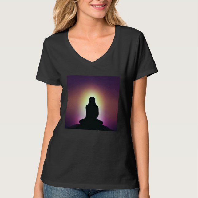 Camiseta Meditation Enlightment Spiritual Yoga Transcendent (Anverso)