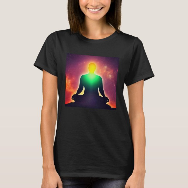 Camiseta Meditation Enlightment Spiritual Yoga Transcendent (Anverso)