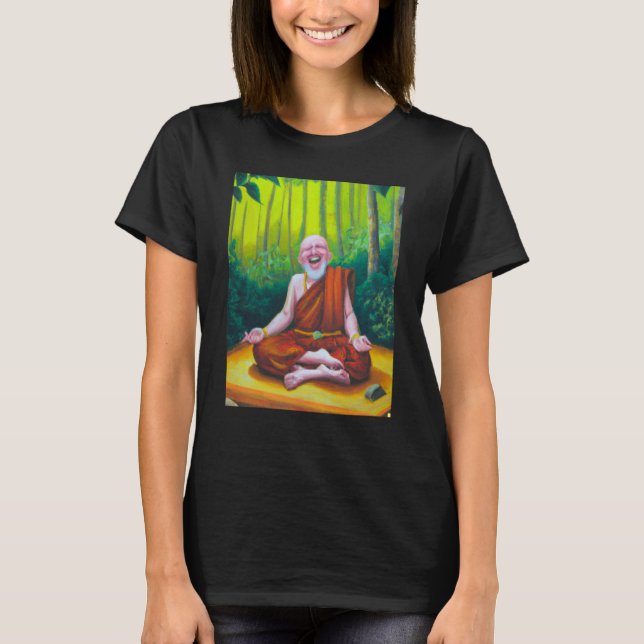 Camiseta Meditation Guru Laughing Zen Buddha Meditation (Anverso)