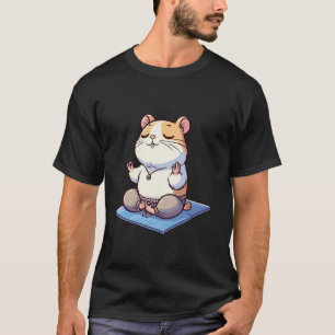 Camiseta Meditation Hamster Yoga Pose Relajante Animal