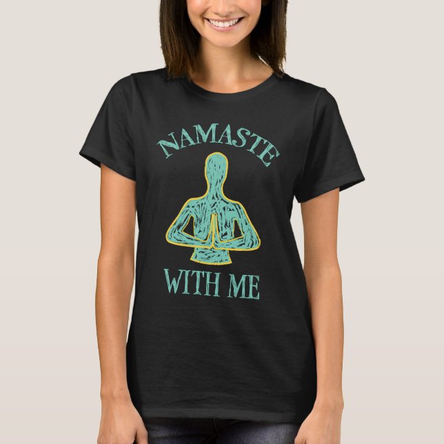 Camiseta Meditation Zen Mindfulness Spiritual Buddha Namast (Anverso)