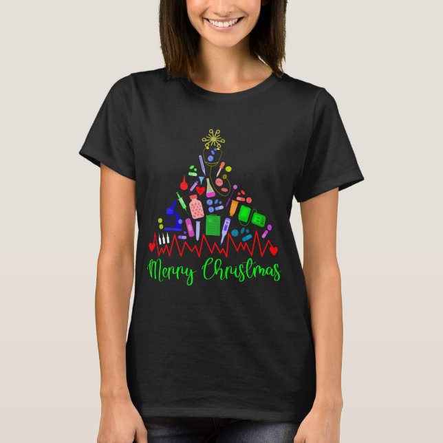 Camiseta MediTree Magic: Una celebración de Navidades médic (Anverso)