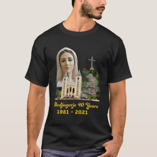 Camiseta Medjugorje 40 Años Nuestra Señora Reina De La Paz