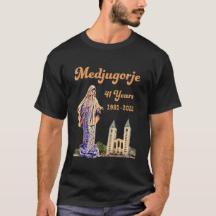 Camiseta Medjugorje 41 Años Estatua De Nuestra Señora Reina