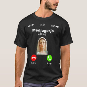 Camiseta Medjugorje Está Llamando A La Reina De La Paz Medj