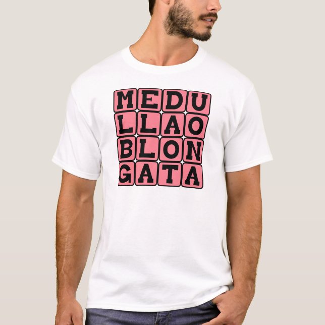 Camiseta Médula Oblongata, un tronco del encéfalo más bajo (Anverso)