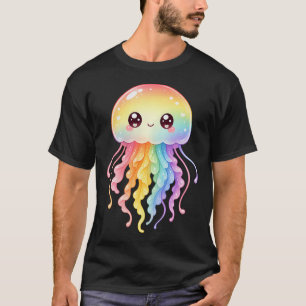 Camiseta Medusa Adorable Animal Marino Buceo Arcoíris