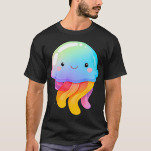 Camiseta Medusa Arcoíris Kawaii