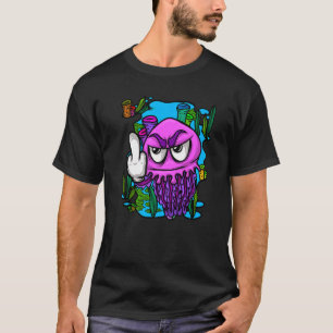 Camiseta Medusa con medusa de dedo medio
