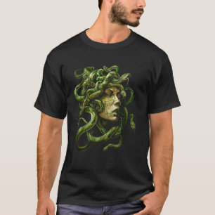 Camiseta Medusa, diosa griega, serpiente Grecia mitholo