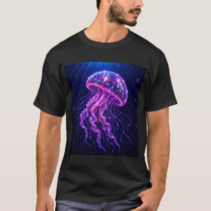 Camiseta Medusa disco neón estética