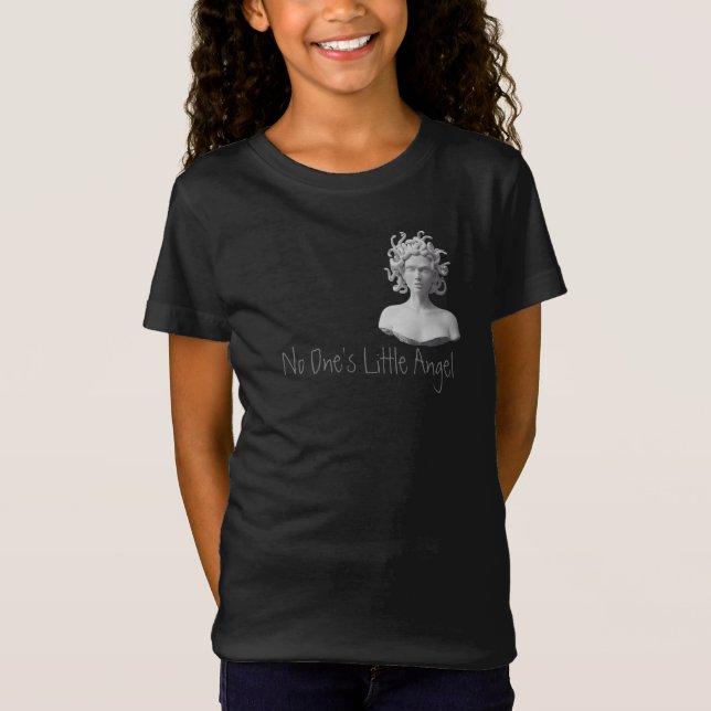 Camiseta Medusa/ Emo/ Niño rebelde: "El ángel pequeño de na (Anverso)