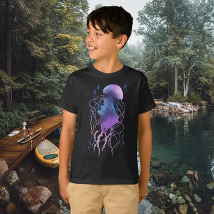 Camiseta Medusa Etérea Violeta Azul