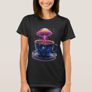 Camiseta Medusa Galáctica Cósmica en Taza de Té Espacio Cap