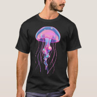 Medusa Galáctica de Neón Arte Oceánico Cósmico