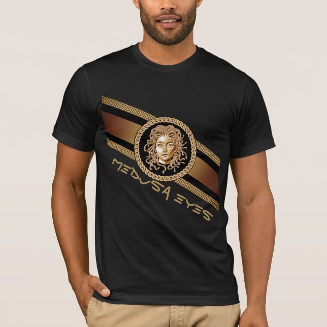 Camiseta Medusa Gold de lujo (Anverso)