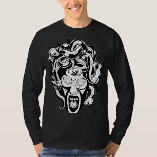 Camiseta Medusa Head Snake Hair Mythology Antigua Grecia