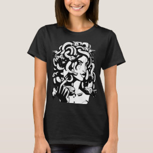 Camiseta Medusa Head Snake Hair Mythology Old Lov