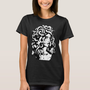 Camiseta Medusa Head Snake Hair Mythology Old Lov